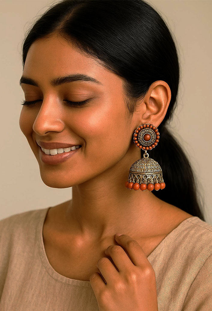 Trendy Oxidised Jhumka Earrings – Lifestyle Look