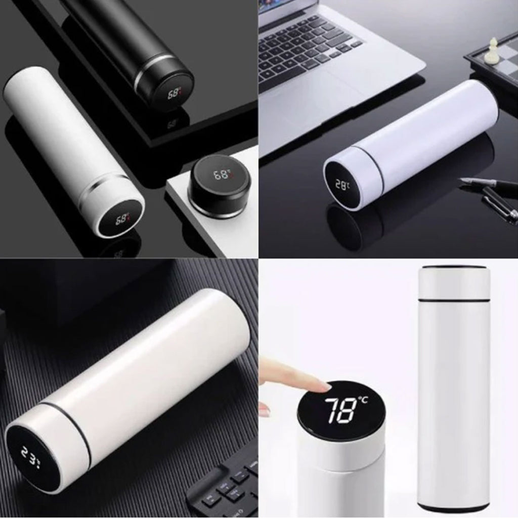 Stainless Steel Temperature Display Water Bottle